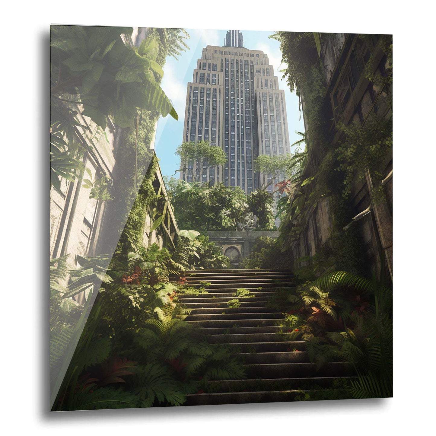New York Empire State Building - Wandbild in der Stilrichtung Urban Jungle
