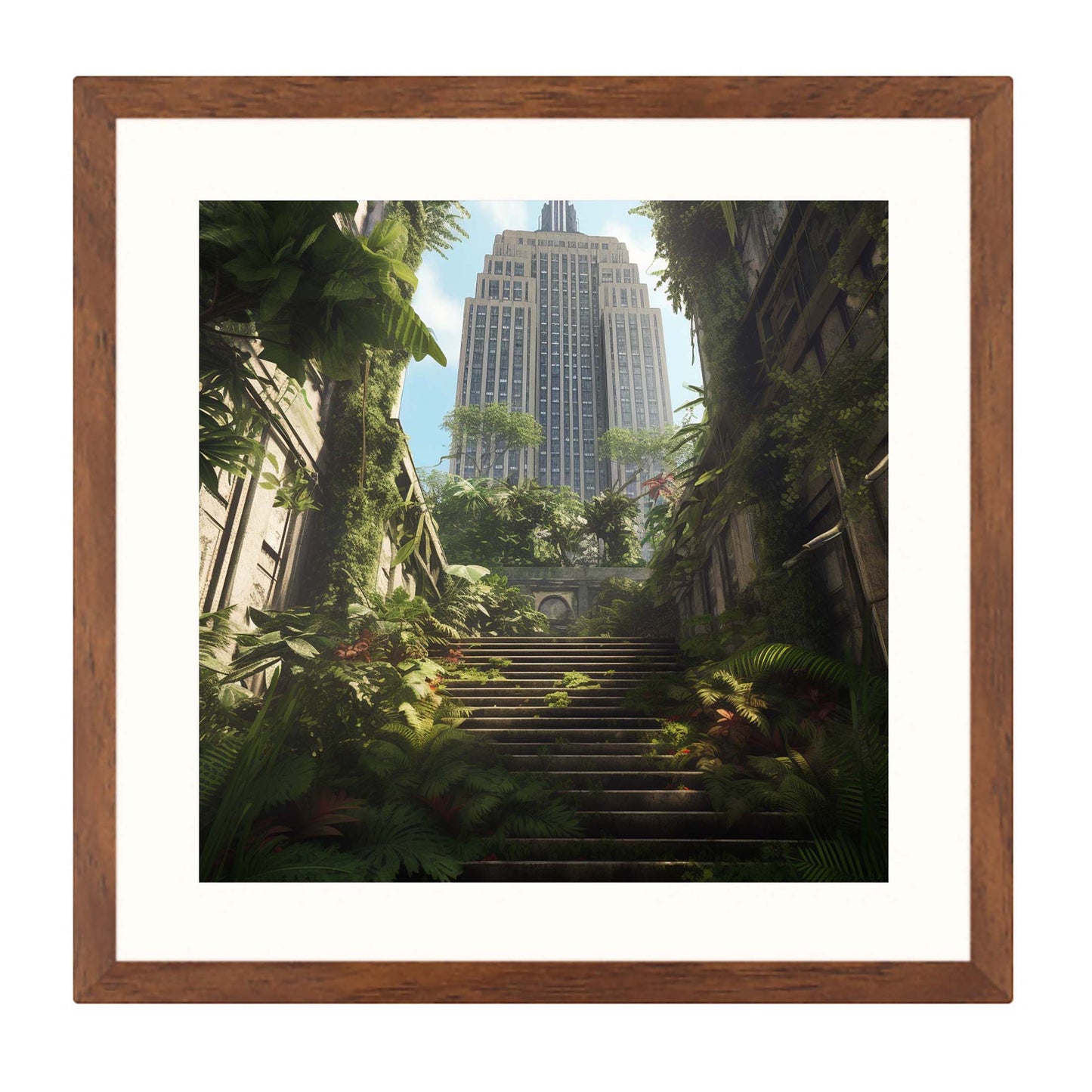 New York Empire State Building - Wandbild in der Stilrichtung Urban Jungle