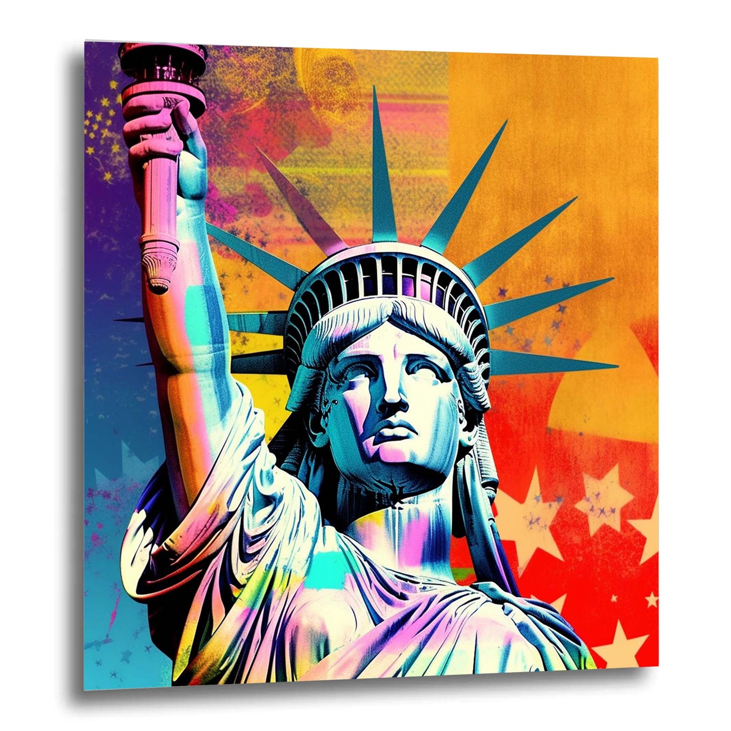 New York Freiheitsstatue - Wandbild in der Stilrichtung der Pop-Art