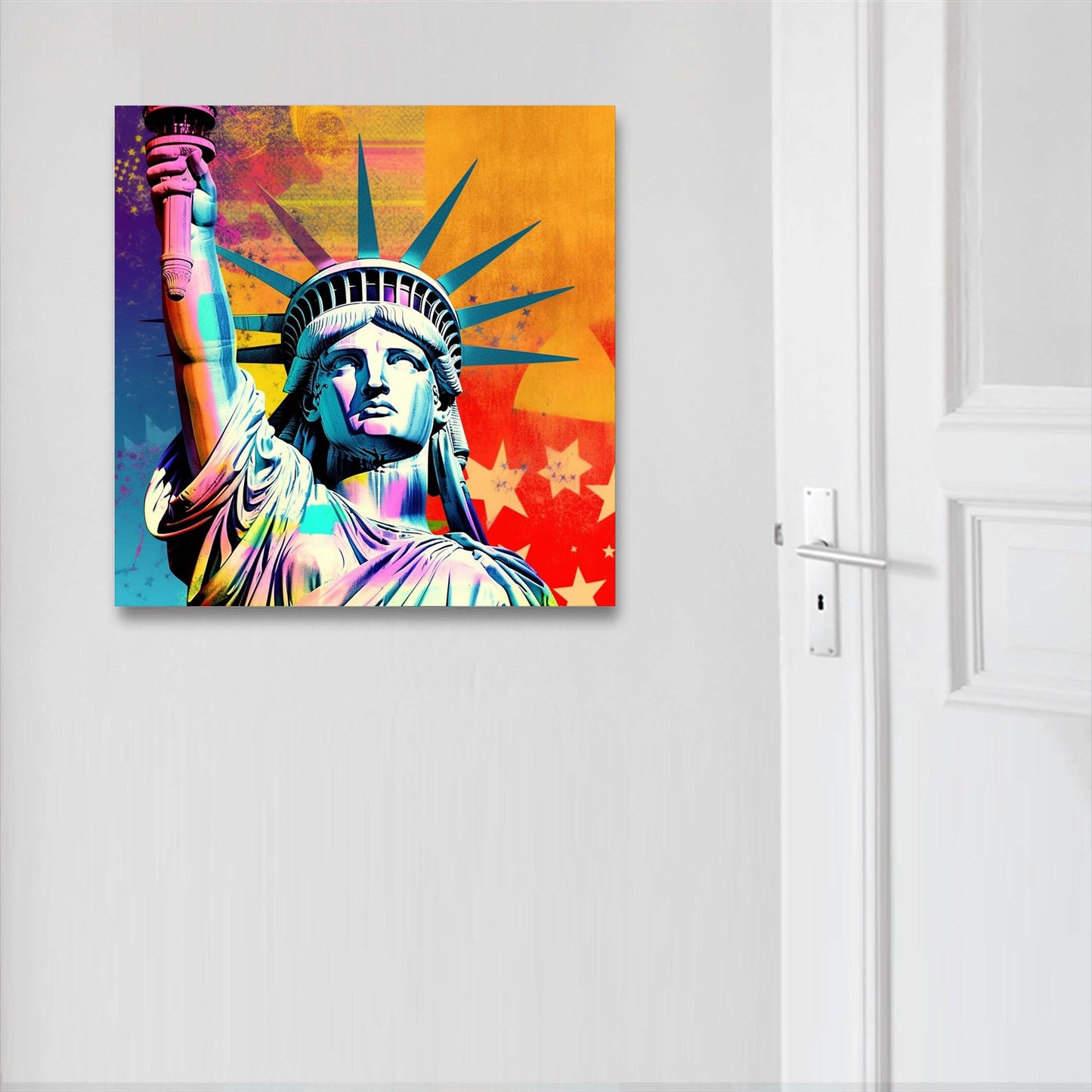 New York Freiheitsstatue - Wandbild in der Stilrichtung der Pop-Art