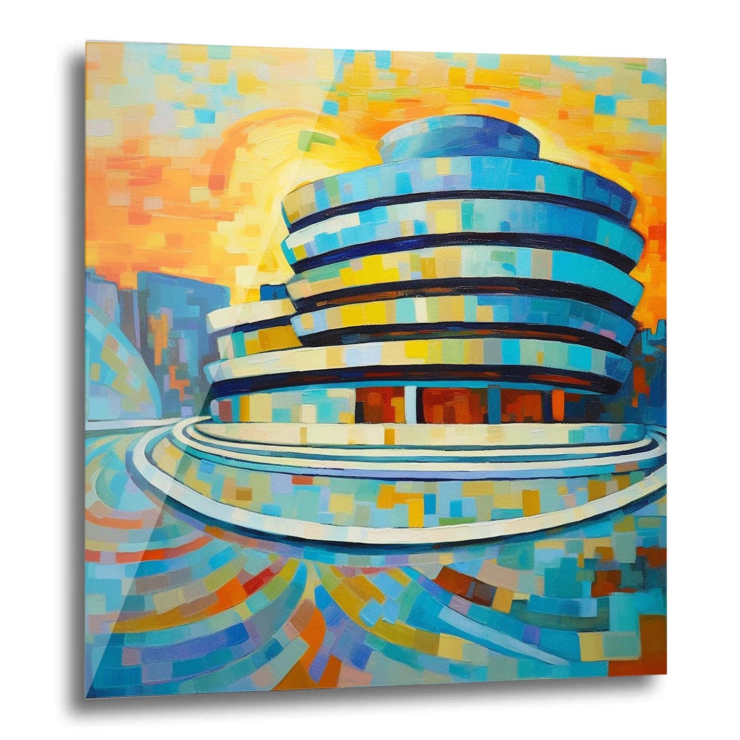 New York Guggenheim Museum - Wandbild in der Stilrichtung des Impressionismus