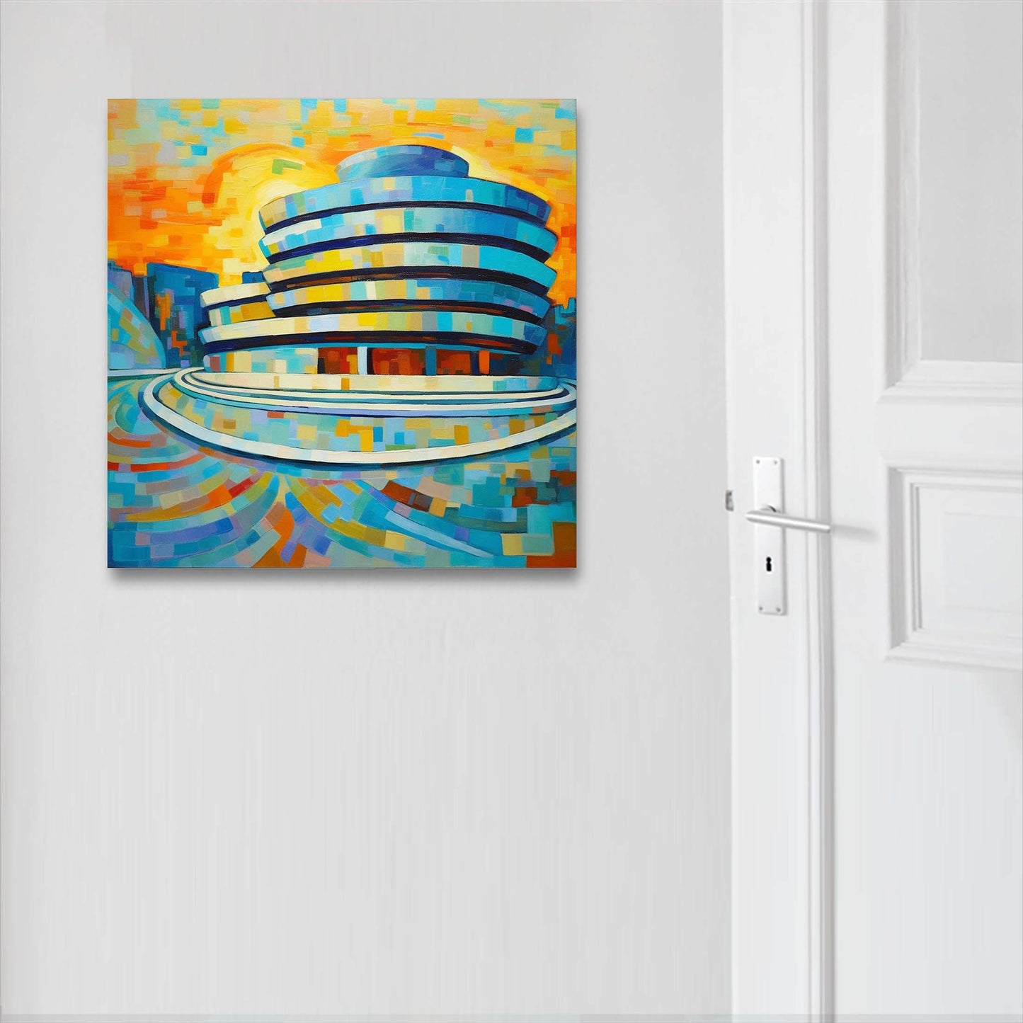 New York Guggenheim Museum - Wandbild in der Stilrichtung des Impressionismus