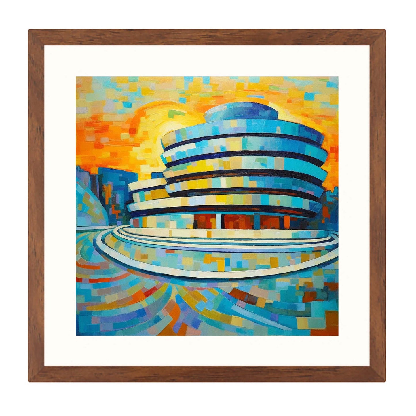 New York Guggenheim Museum - Wandbild in der Stilrichtung des Impressionismus