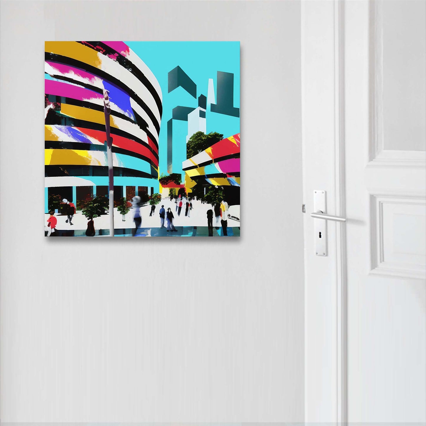 New York Guggenheim Museum - Wandbild in der Stilrichtung der Pop-Art
