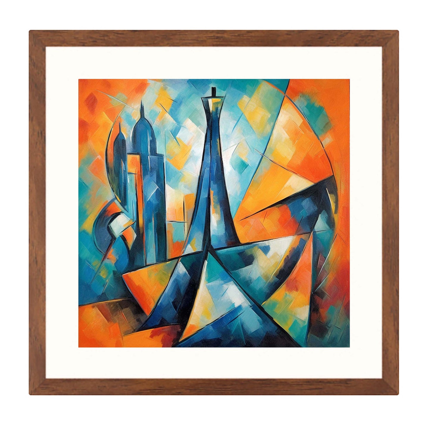 Paris Eiffelturm - Wandbild in der Stilrichtung des Expressionismus