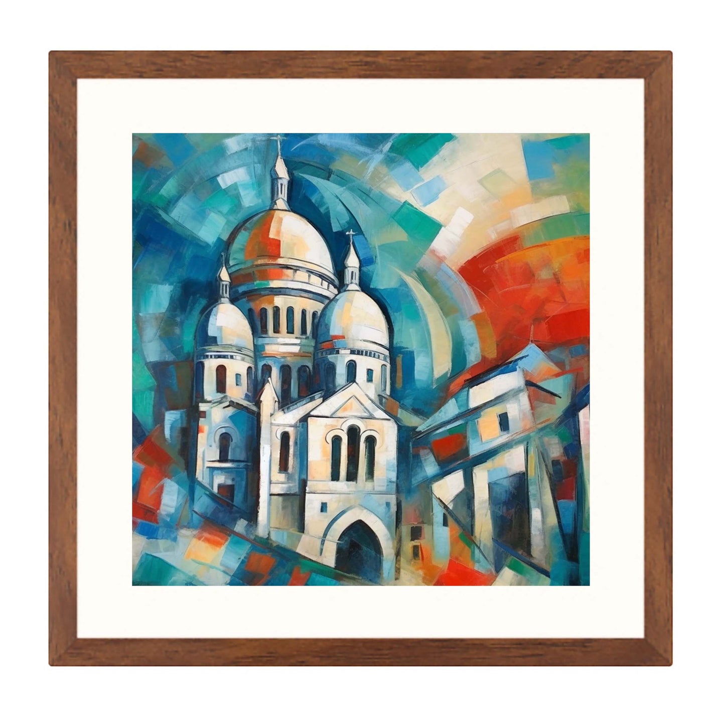 Paris Sacre Coeur - Wandbild in der Stilrichtung des Expressionismus