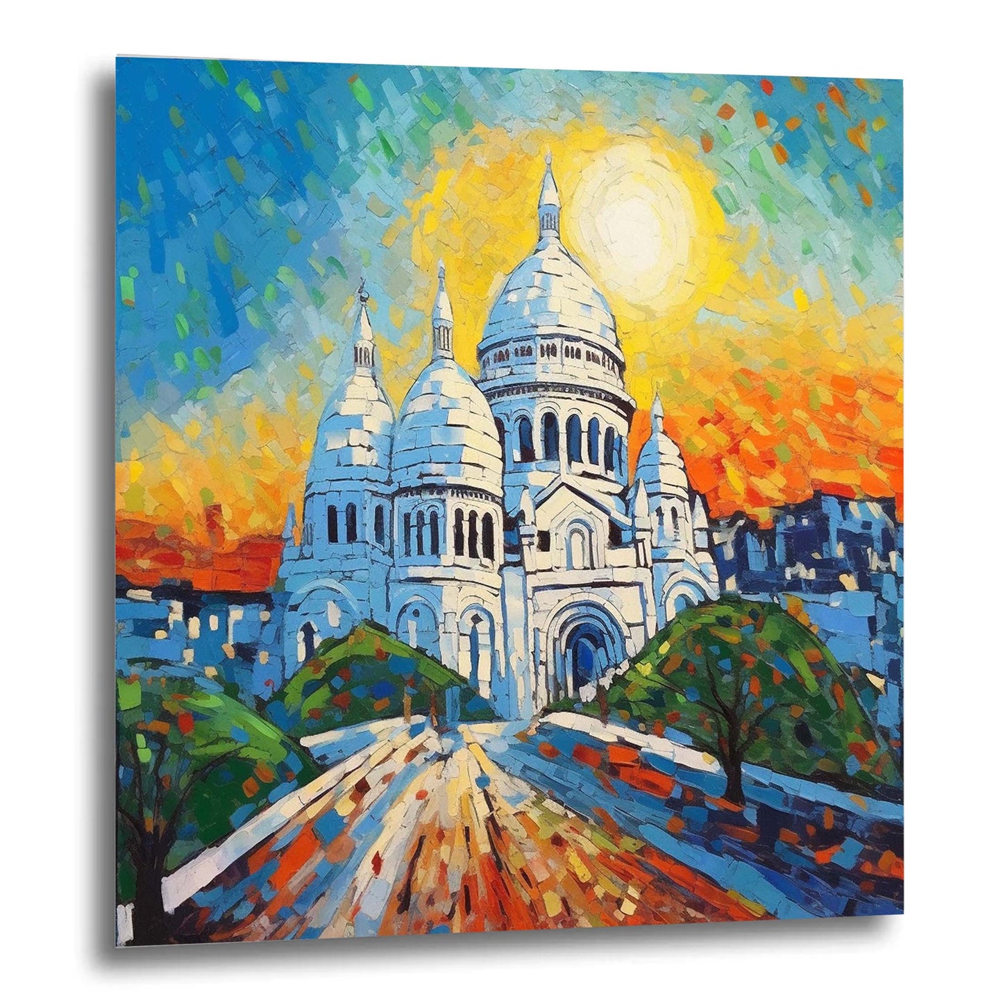 Paris Sacre Coeur - Wandbild in der Stilrichtung des Impressionismus