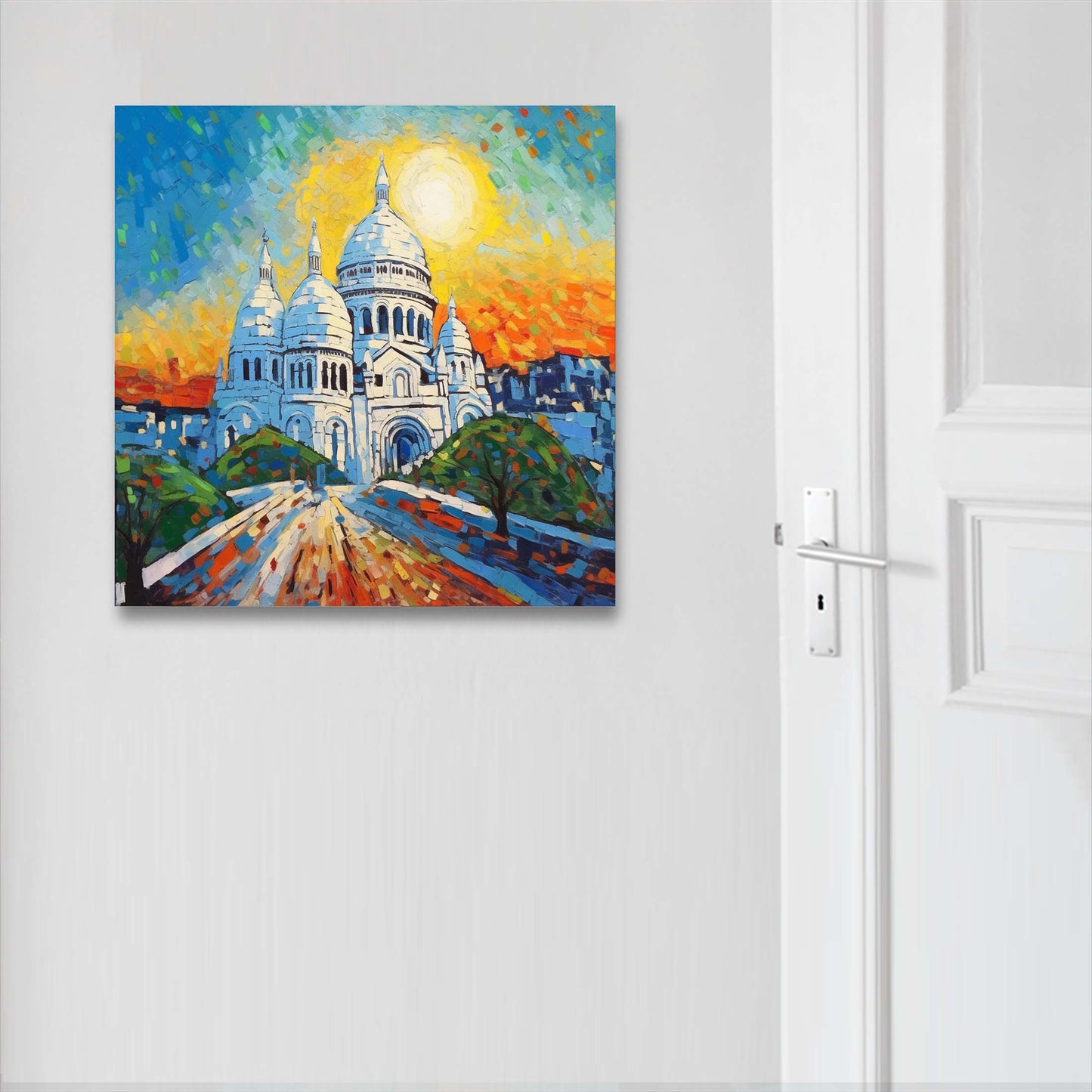 Paris Sacre Coeur - Wandbild in der Stilrichtung des Impressionismus