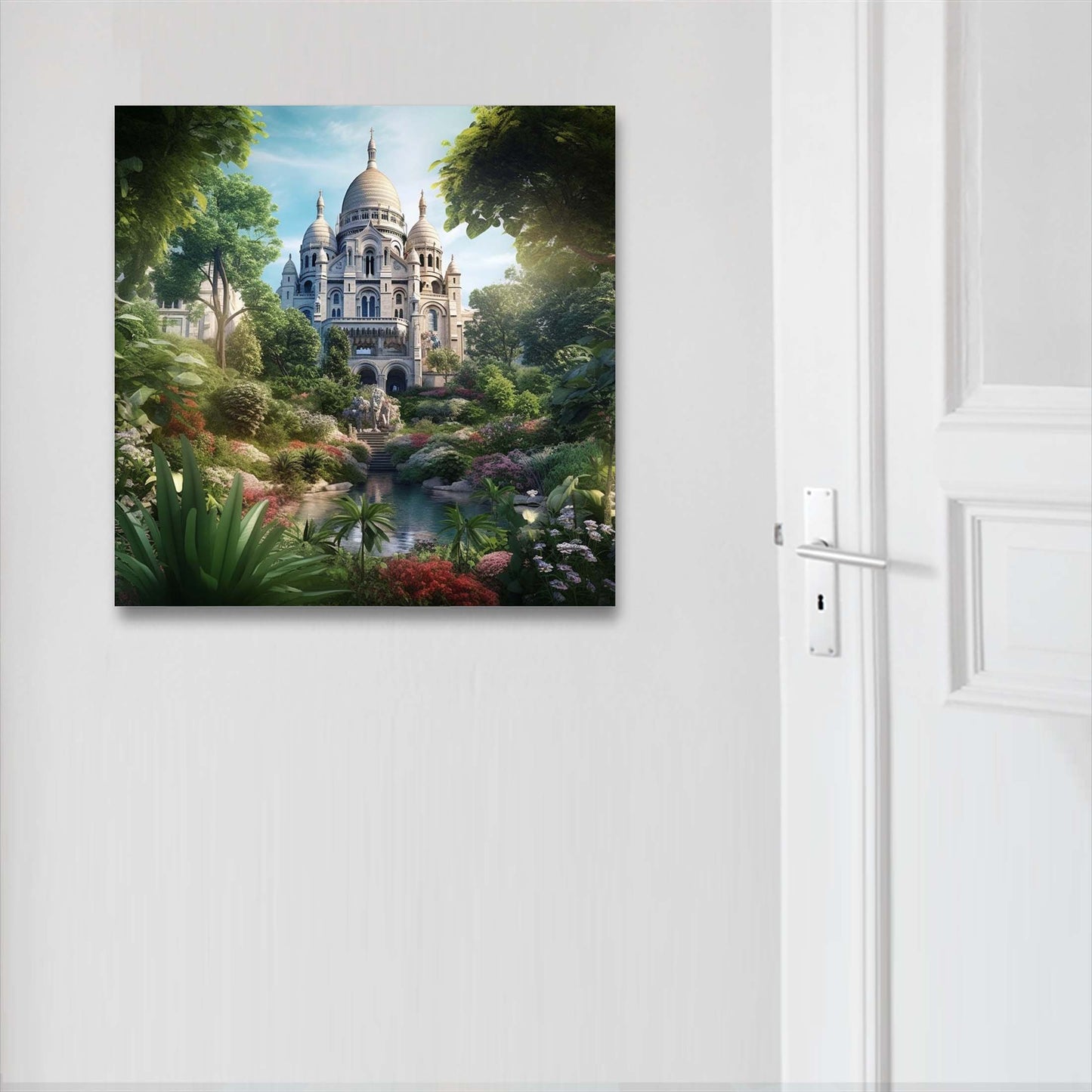 Paris Sacre Coeur - Wandbild in der Stilrichtung Urban Jungle
