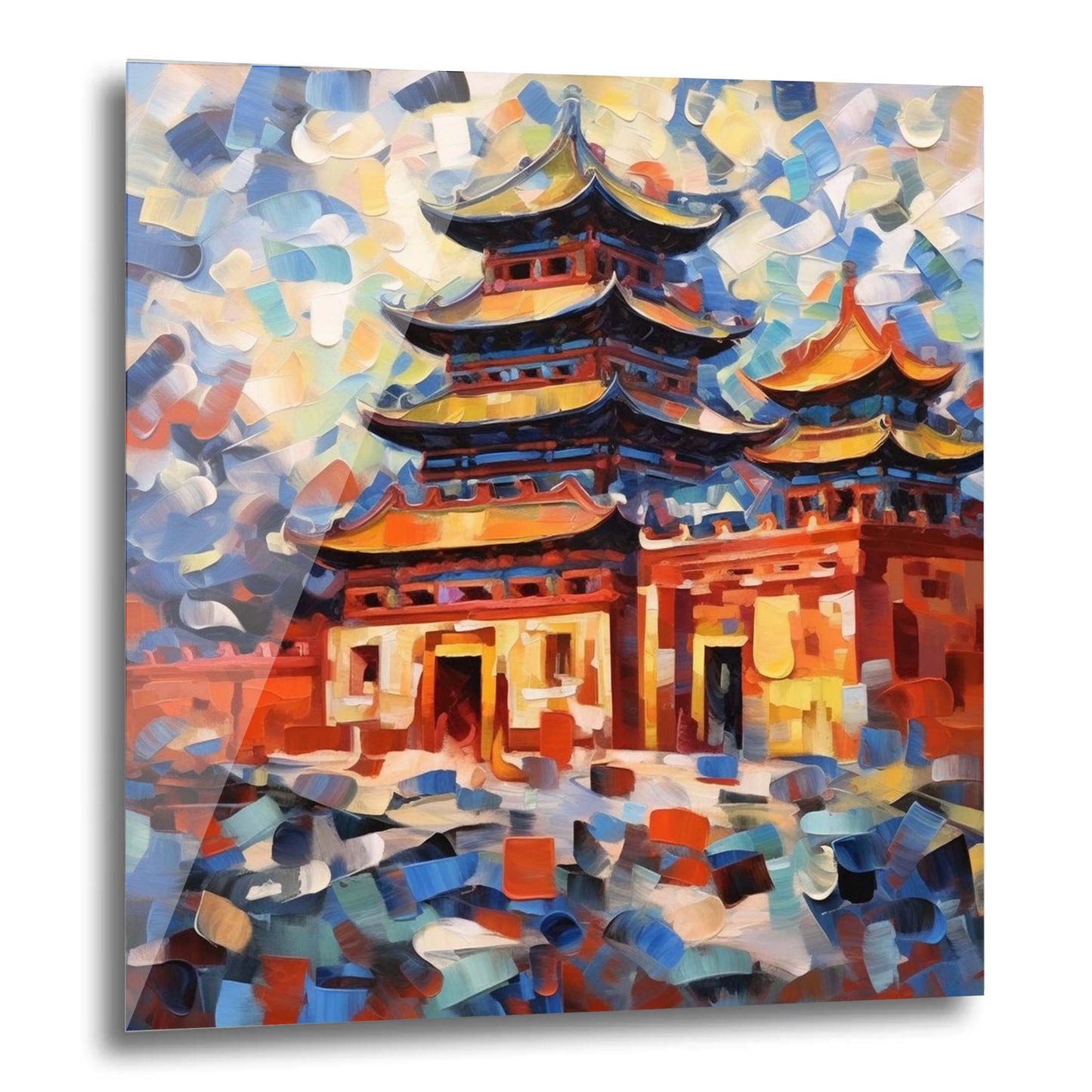 Peking Verbotene Stadt - Wandbild in der Stilrichtung des Expressionismus