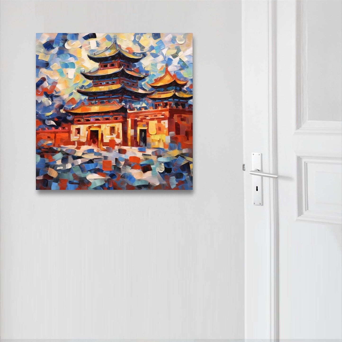 Peking Verbotene Stadt - Wandbild in der Stilrichtung des Expressionismus