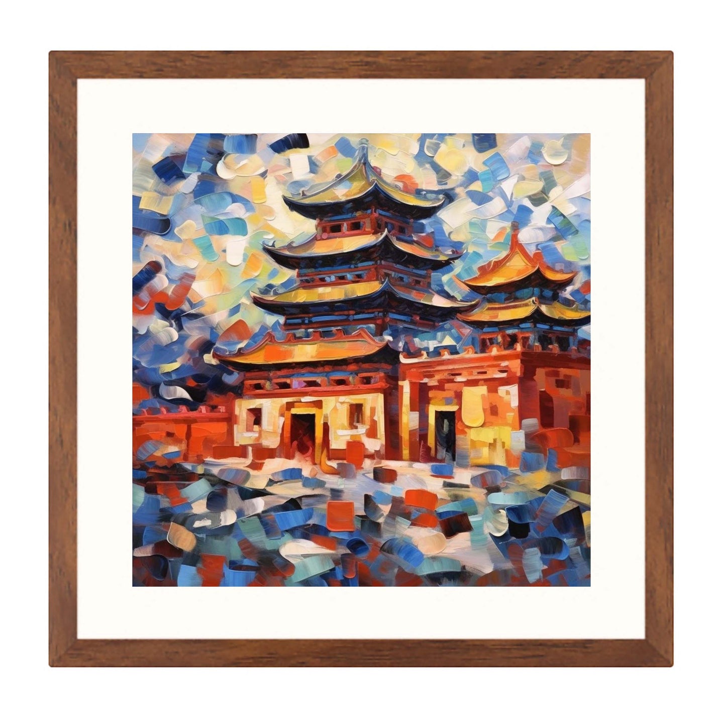 Peking Verbotene Stadt - Wandbild in der Stilrichtung des Expressionismus