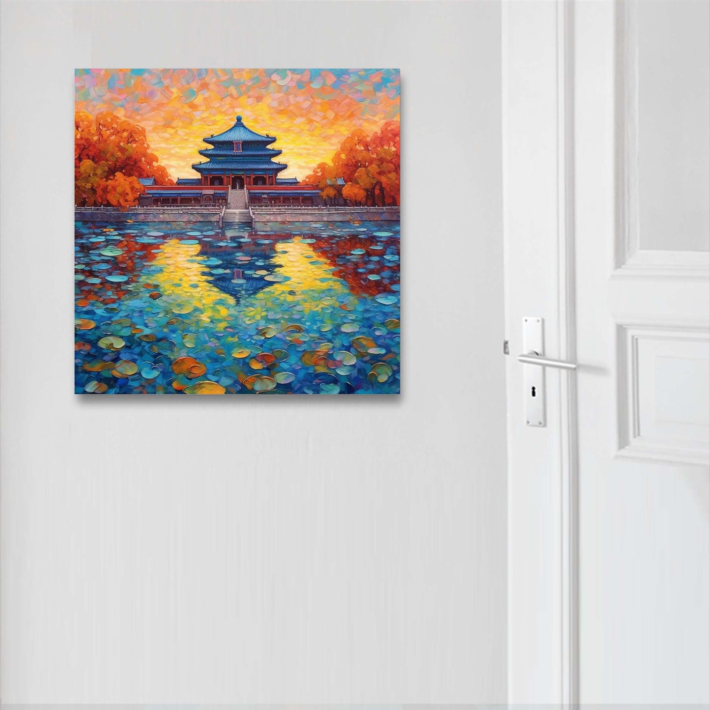 Peking Verbotene Stadt - Wandbild in der Stilrichtung des Impressionismus