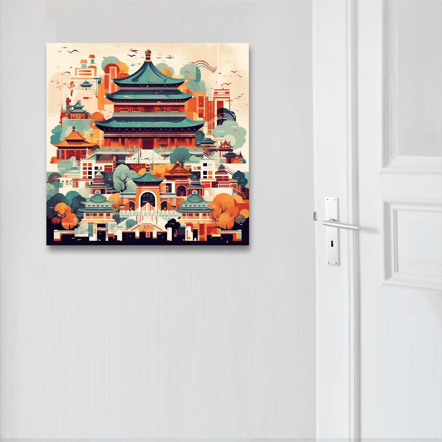 Peking Verbotene Stadt - Wandbild in der Stilrichtung des Minimalismus