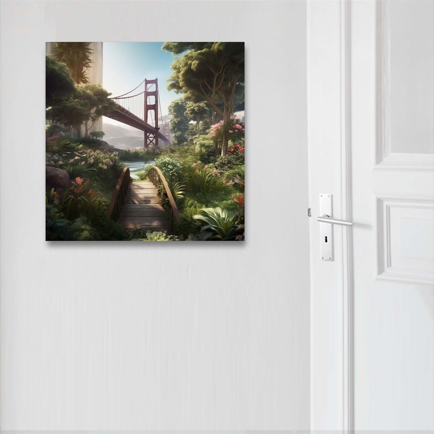 San Fransisco Golden Gate Bridge Golden Gate Bridge - Wandbild in der Stilrichtung Urban Jungle