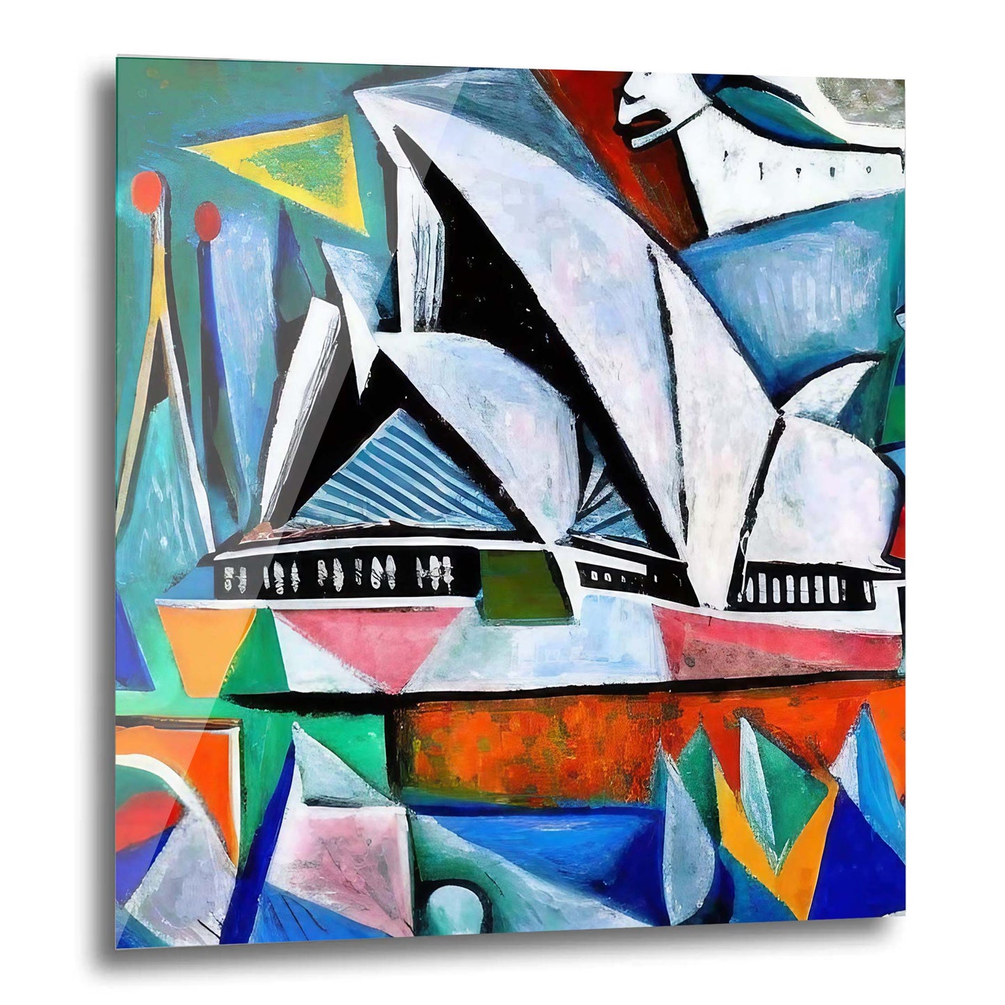 Sydney - Opera House - Wandbild in der Stilrichtung des Expressionismus