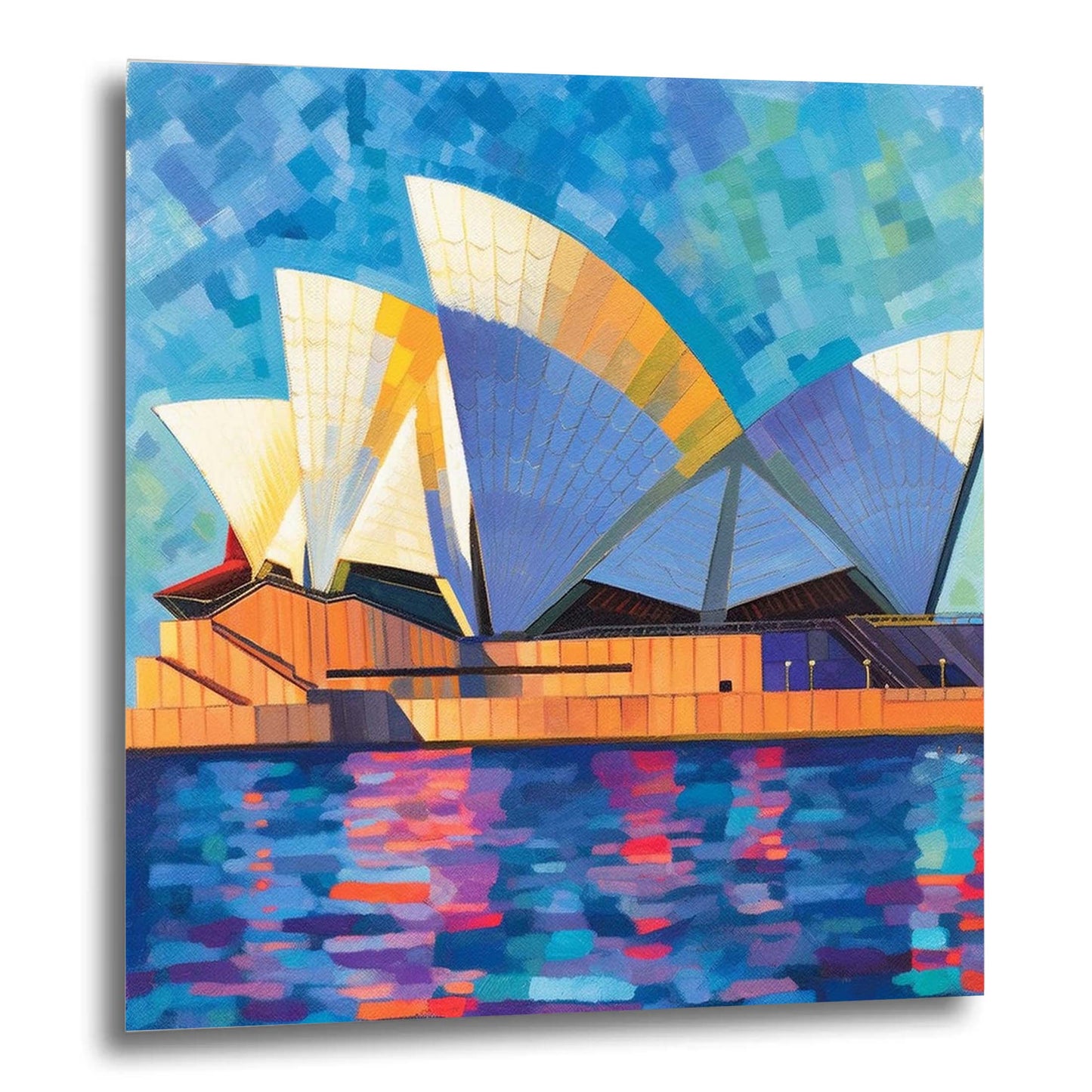 Sydney - Opera House - Wandbild in der Stilrichtung des Impressionismus