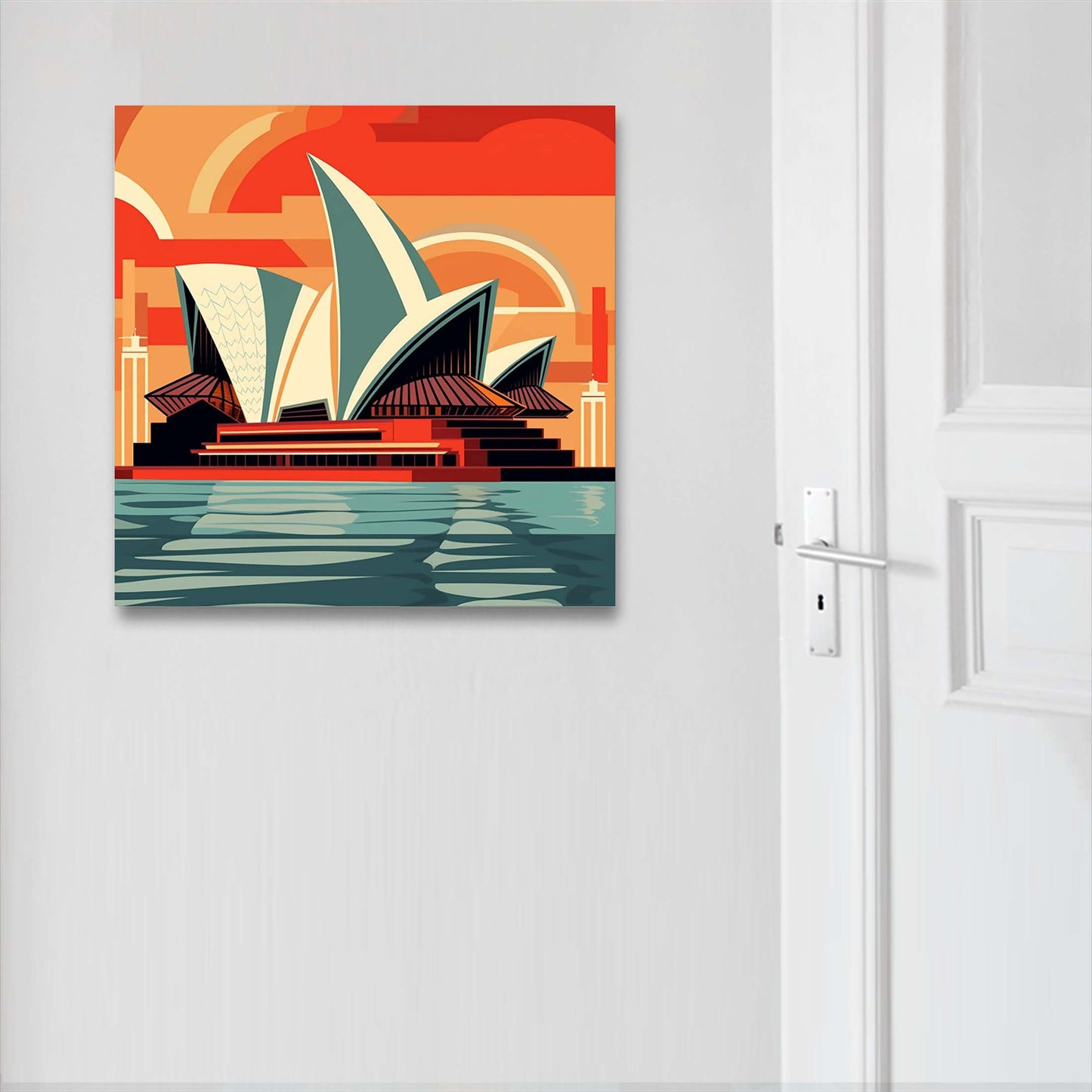 Sydney Opera House - Wandbild in der Stilrichtung des Minimalismus