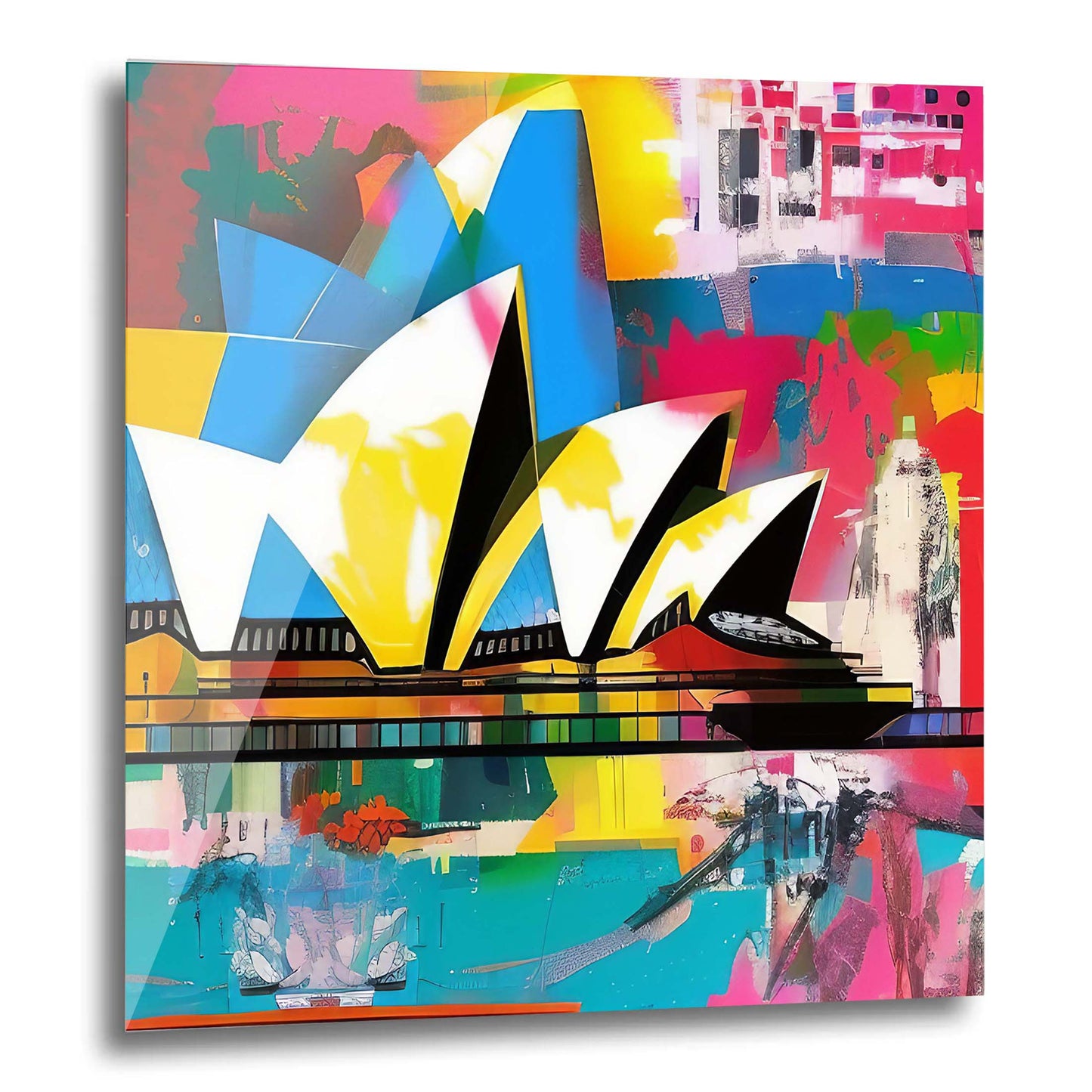 Sydney - Opera House - Wandbild in der Stilrichtung der Pop-Art