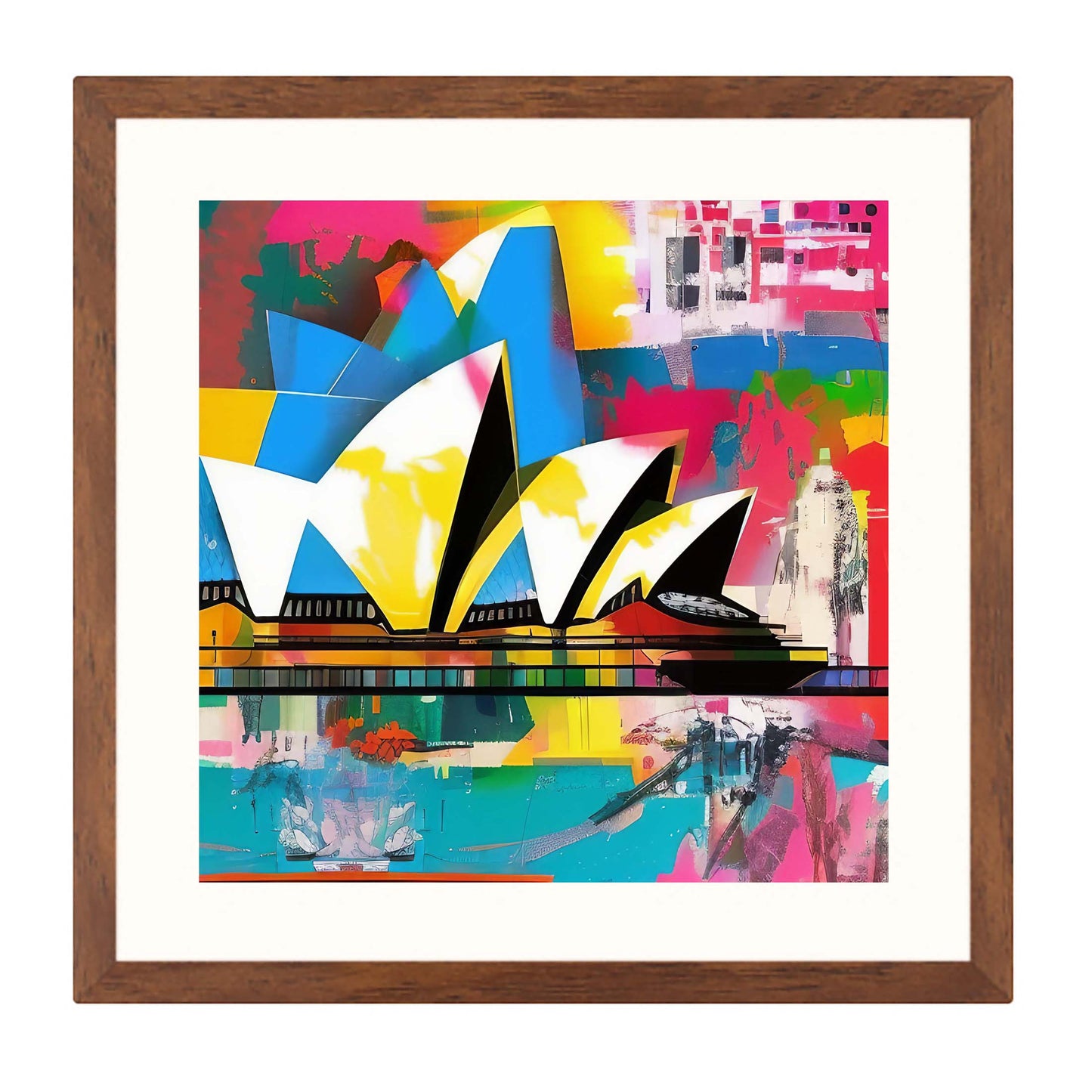 Sydney - Opera House - Wandbild in der Stilrichtung der Pop-Art
