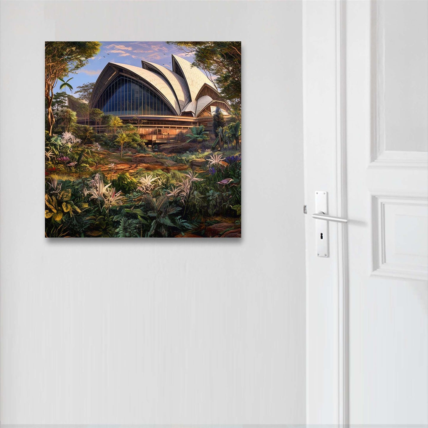 Urbanisto - Sydney Opera House - Wandbild in der Stilrichtung Urban Jungle