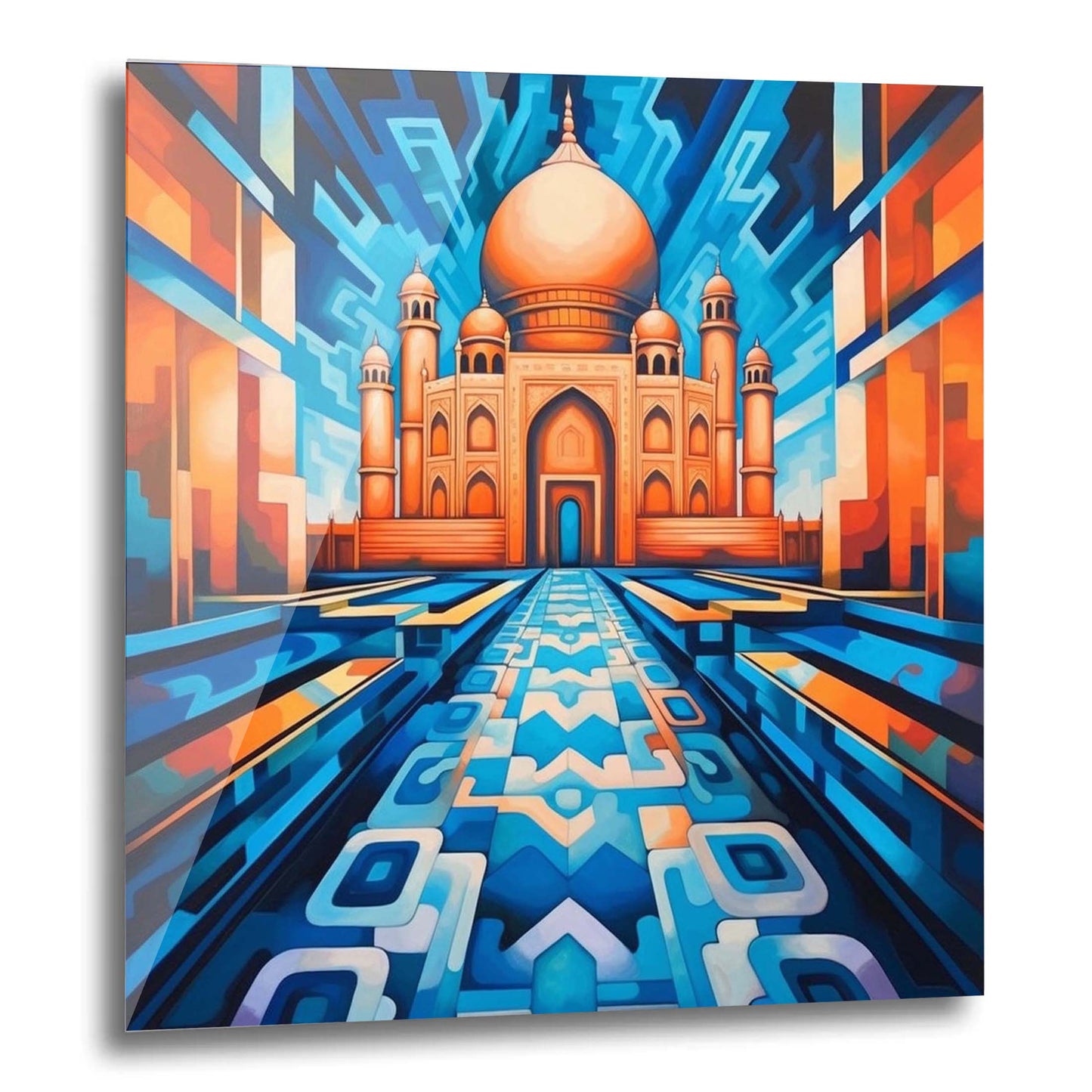 Taj Mahal - Wandbild in der Stilrichtung des Futurismus