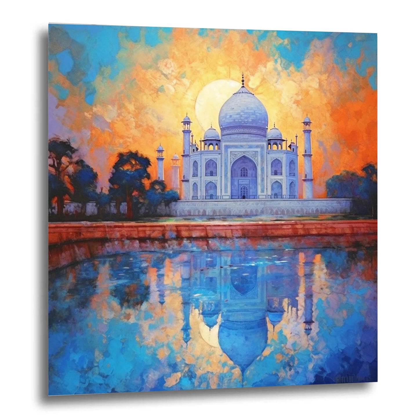 Taj Mahal - Wandbild in der Stilrichtung des Impressionismus