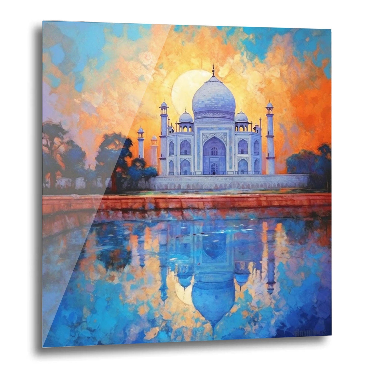 Taj Mahal - Wandbild in der Stilrichtung des Impressionismus