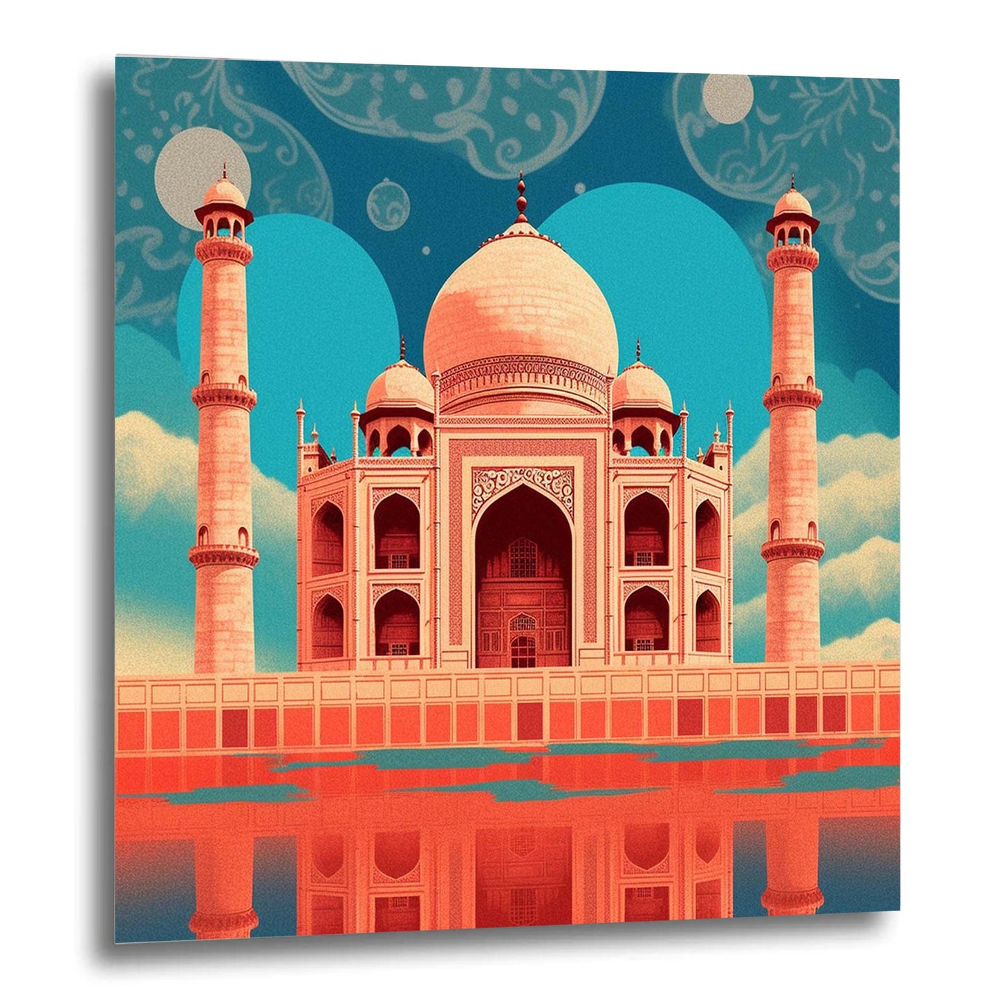 Taj Mahal - Wandbild in der Stilrichtung des Minimalismus