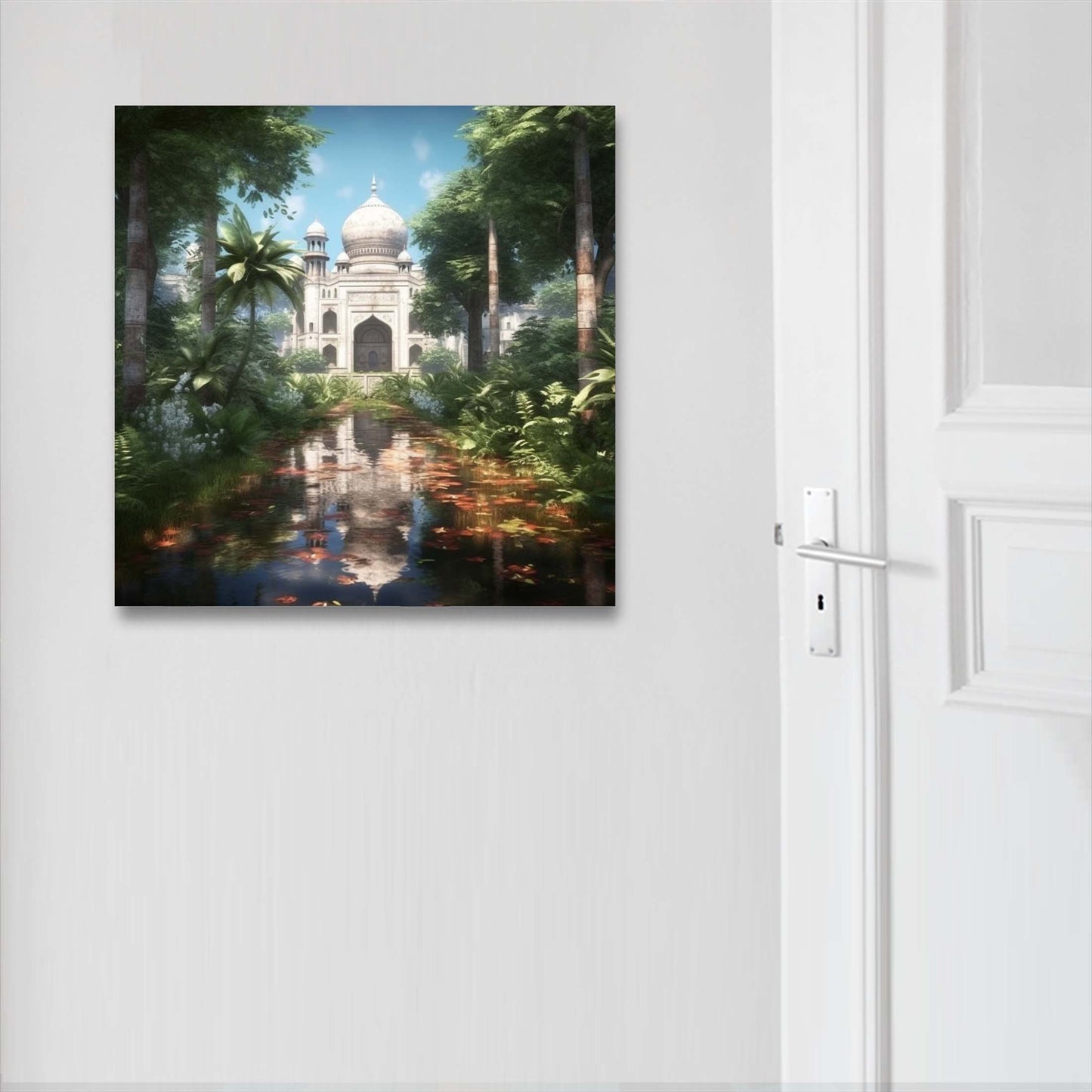 Taj Mahal - Wandbild in der Stilrichtung Urban Jungle