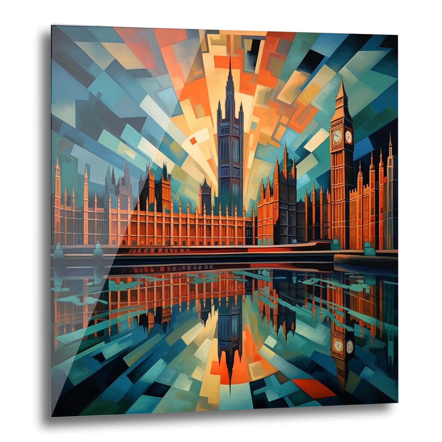 London Westminster Palace - Wandbild in der Stilrichtung des Futurismus
