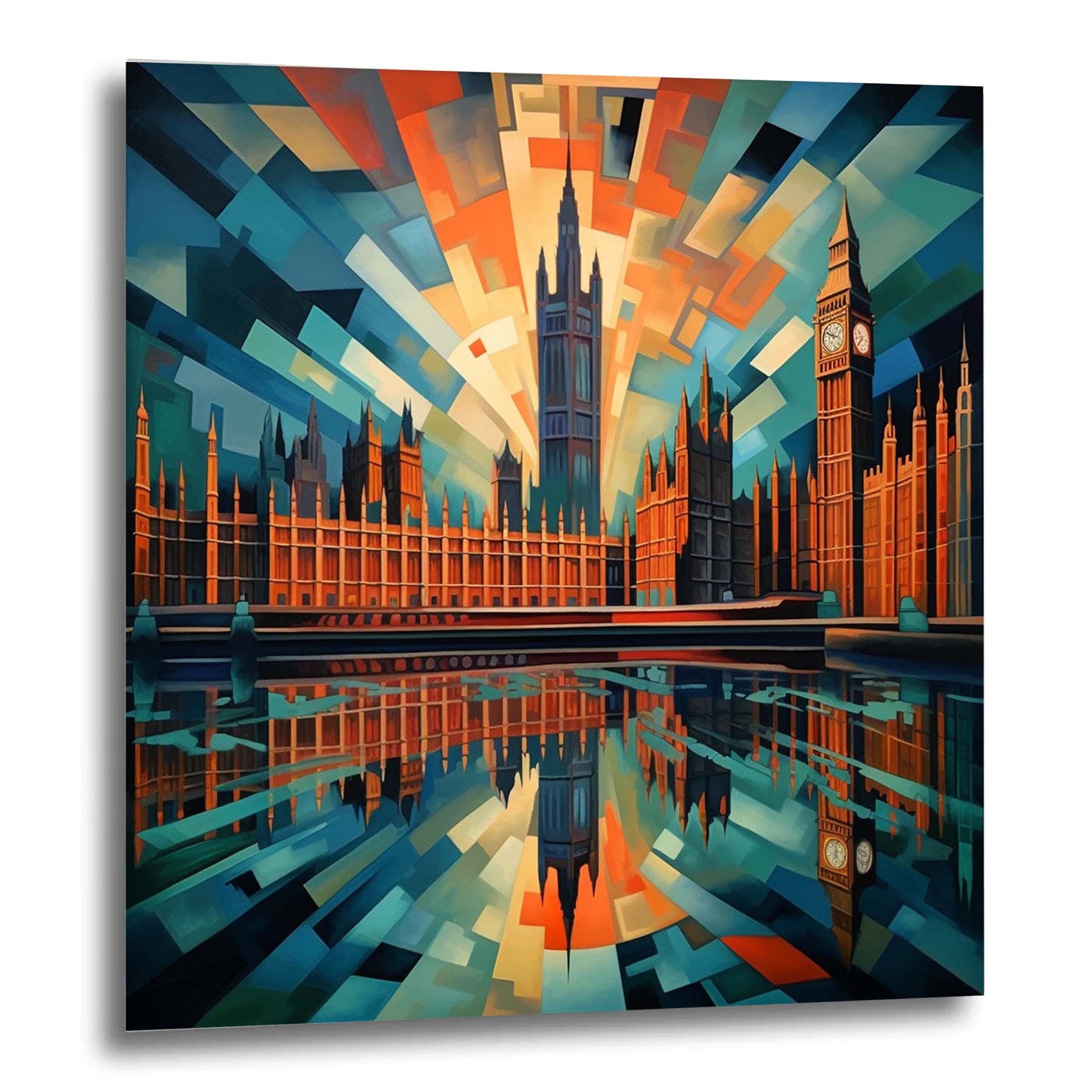 London Westminster Palace - Wandbild in der Stilrichtung des Futurismus
