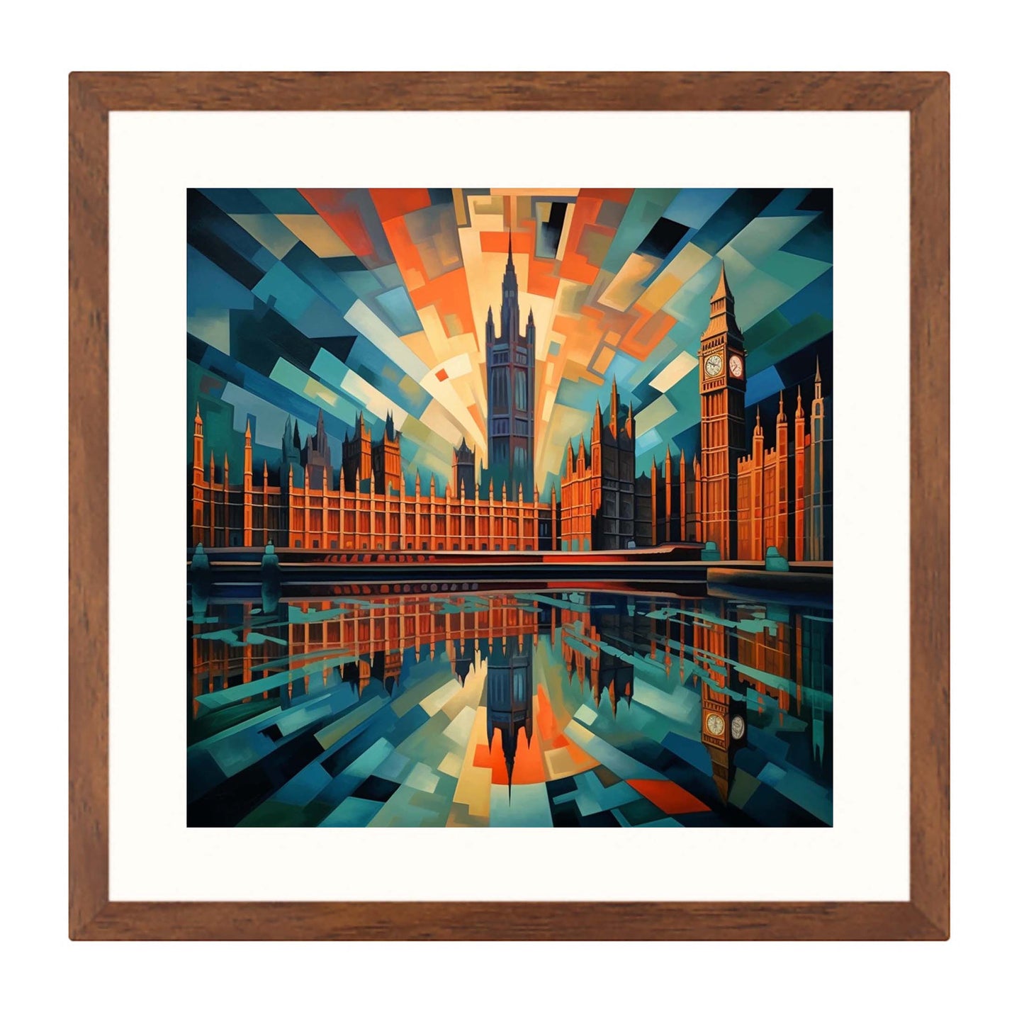 London Westminster Palace - Wandbild in der Stilrichtung des Futurismus
