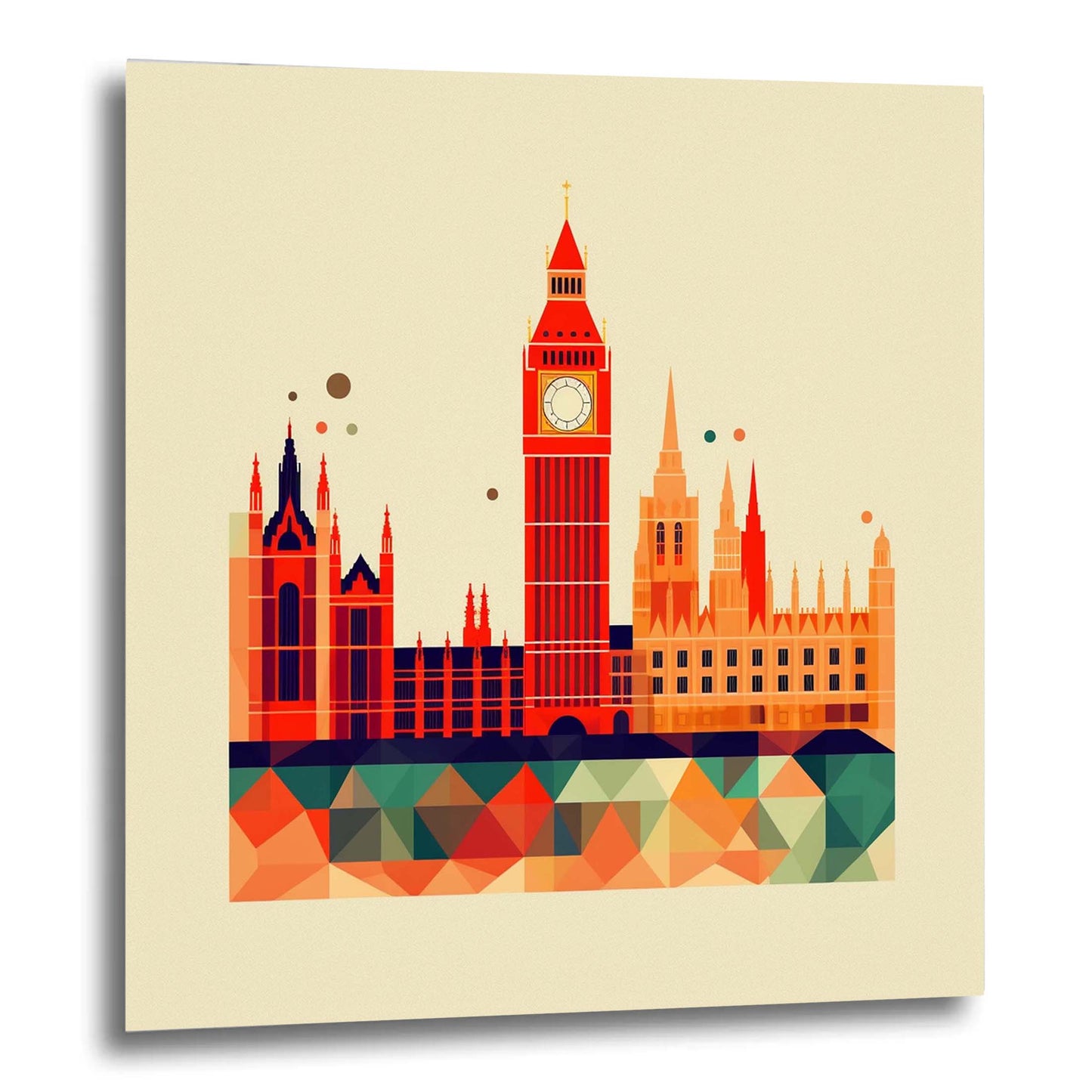 London Westminster Palace - Wandbild in der Stilrichtung des Minimalismus