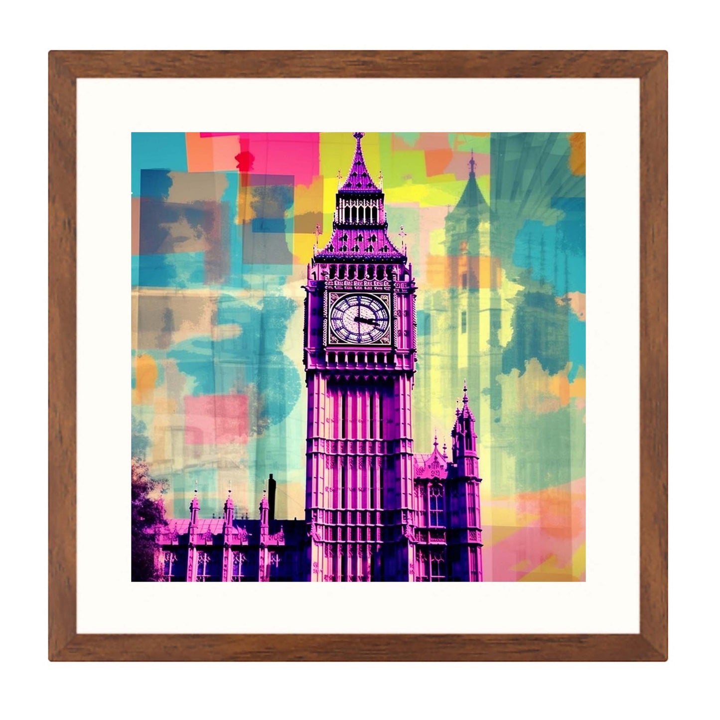 London Westminster Palace - Wandbild in der Stilrichtung der Pop-Art