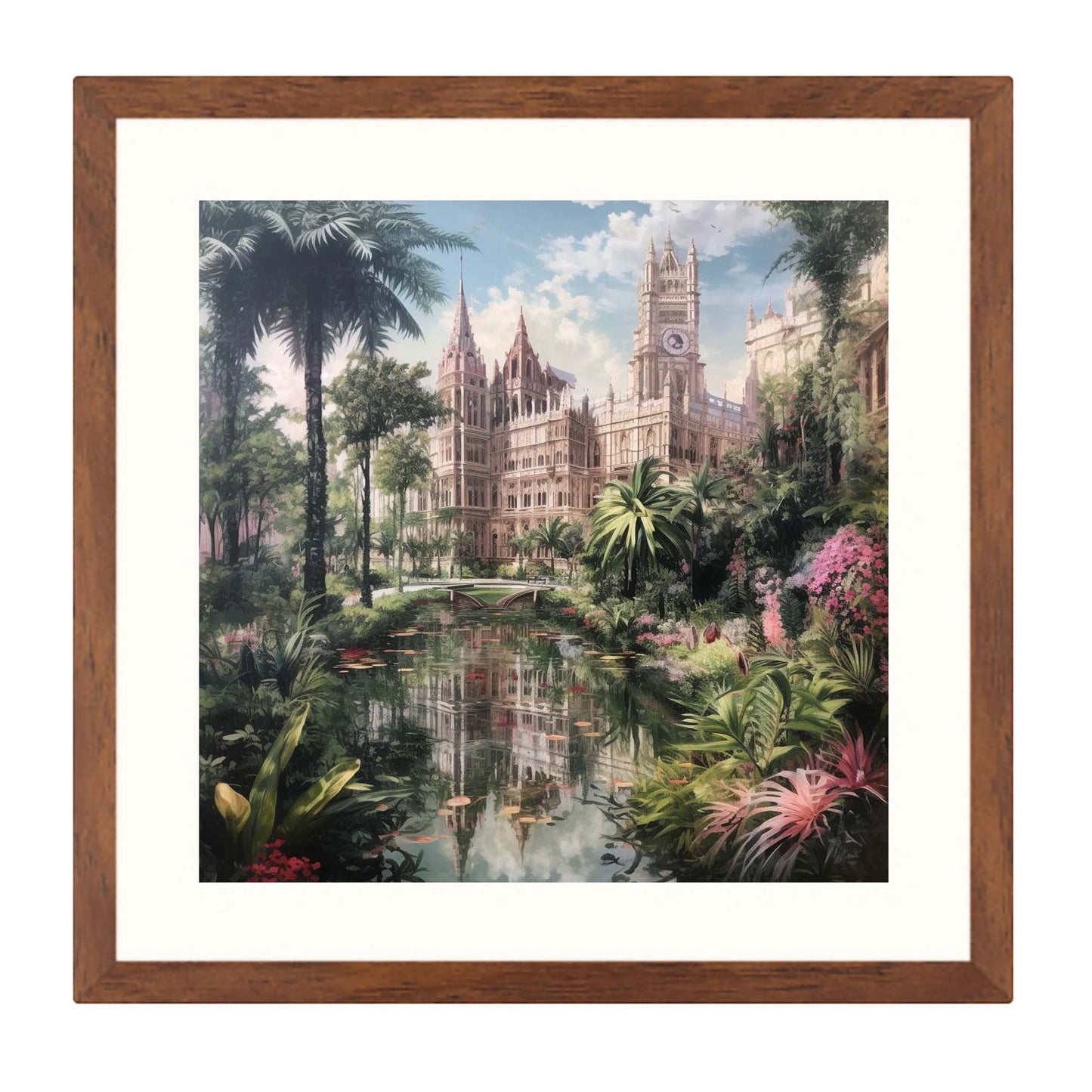 London Westminster Palace - Wandbild in der Stilrichtung Urban Jungle
