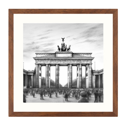 Berlin Brandenburger Tor - Wandbild in der Stilrichtung einer Zeichnung