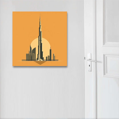 Dubai Burj Khalifa - Wandbild in der Stilrichtung des Minimalismus