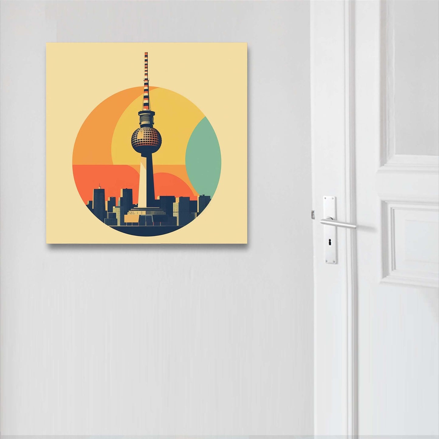 Berlin Fernsehturm - Wandbild in der Stilrichtung des Minimalismus