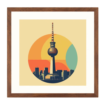 Berlin Fernsehturm - Wandbild in der Stilrichtung des Minimalismus