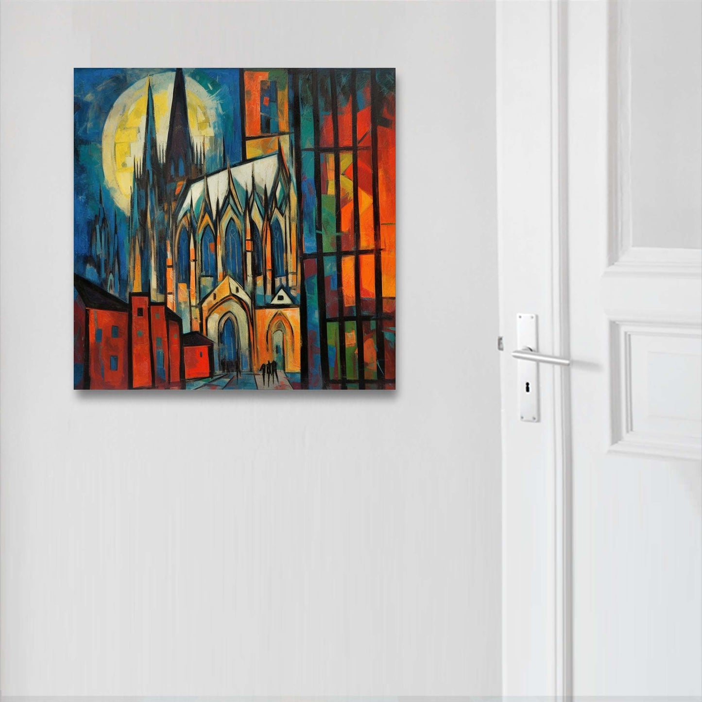 Kölner Dom - Wandbild in der Stilrichtung des Expressionismus