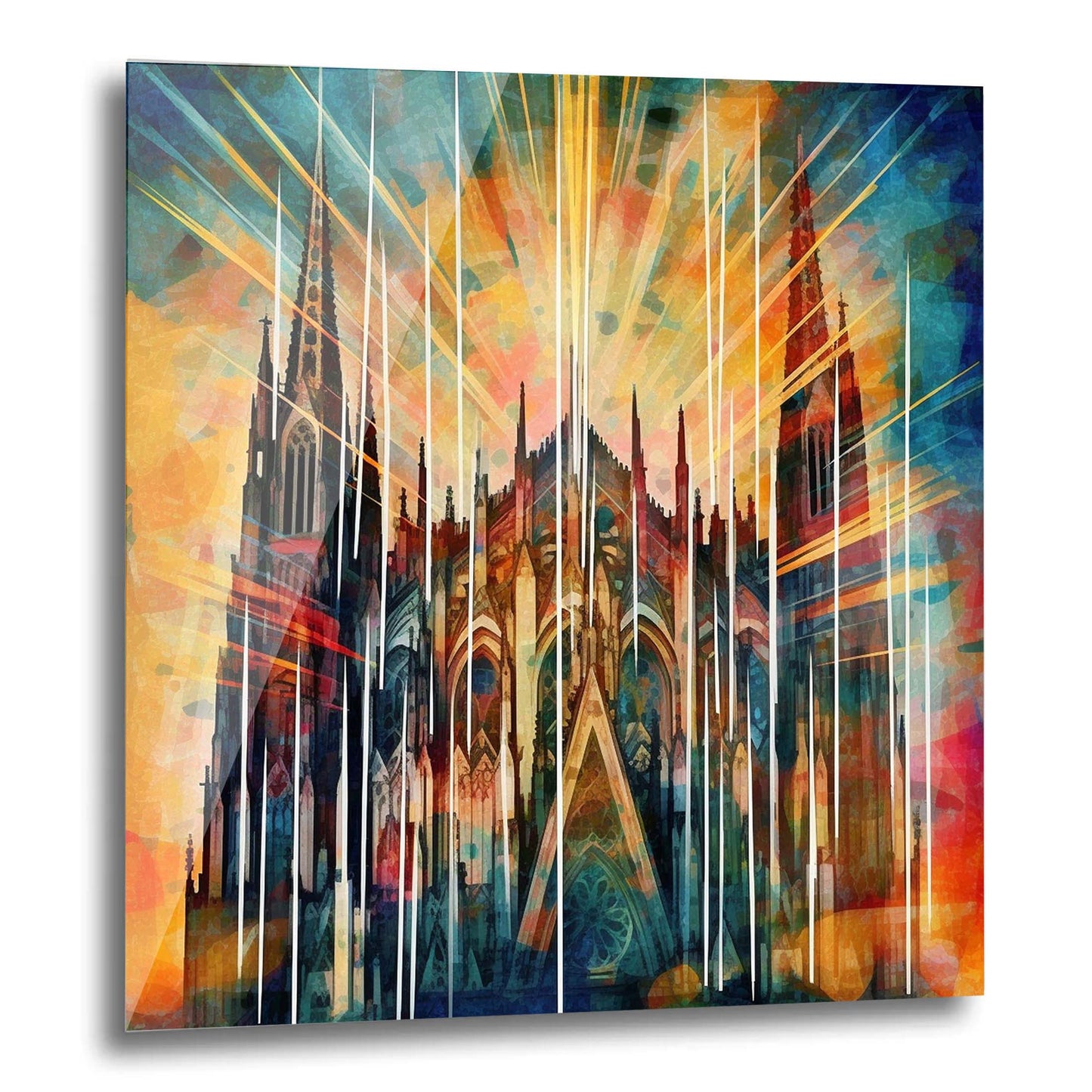Kölner Dom - Wandbild in der Stilrichtung des Futurismus