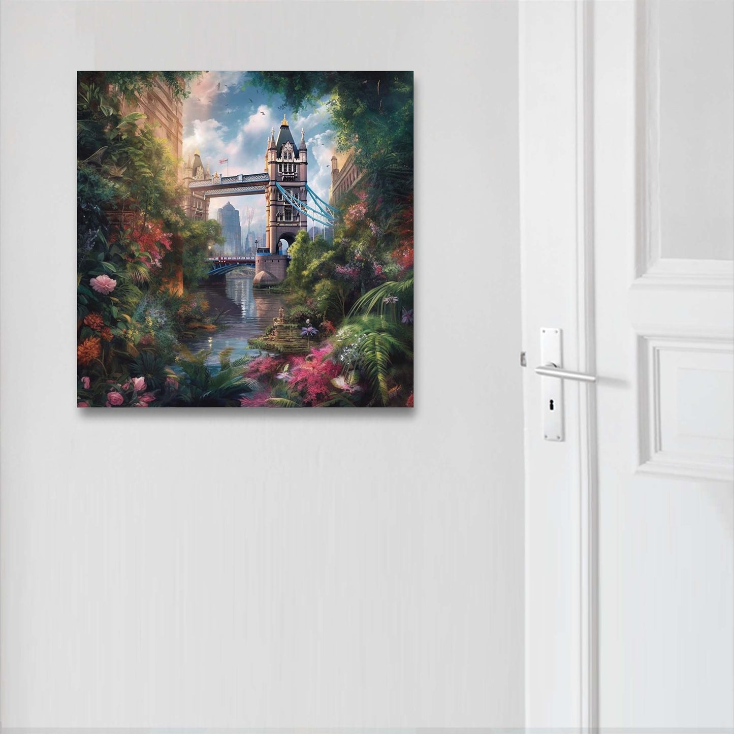 London Tower Bridge - Wandbild in der Stilrichtung Urban Jungle