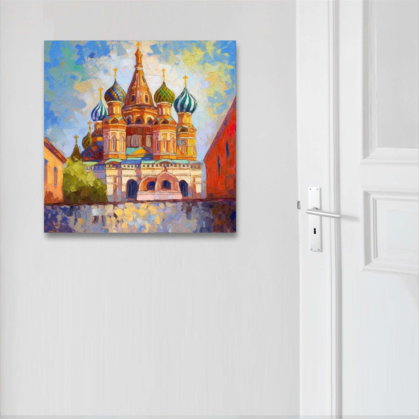 Moskau Kreml - Wandbild in der Stilrichtung des Impressionismus