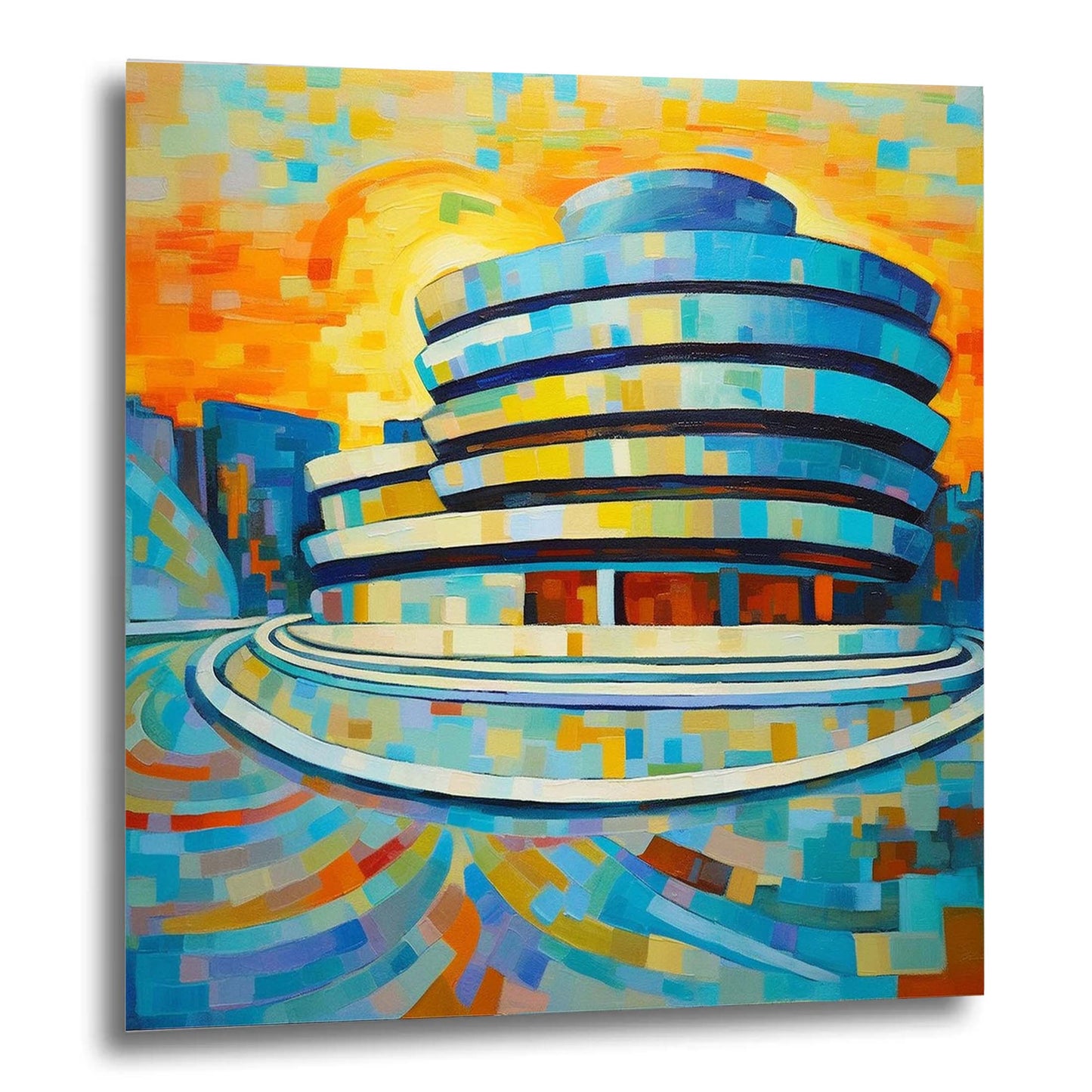 New York Guggenheim Museum - Wandbild in der Stilrichtung des Impressionismus