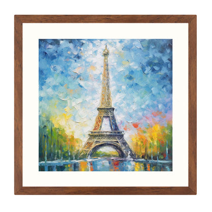 Paris Eiffelturm - Wandbild in der Stilrichtung des Impressionismus