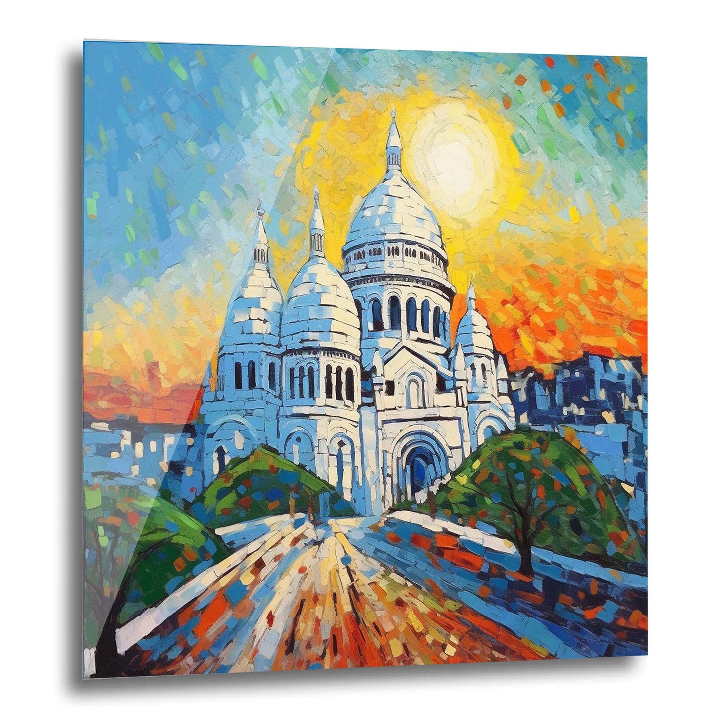 Paris Sacre Coeur - Wandbild in der Stilrichtung des Impressionismus