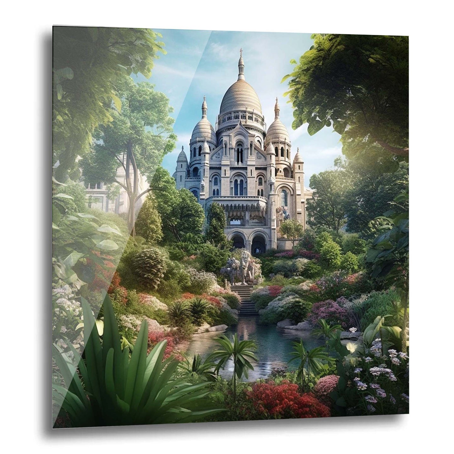 Paris Sacre Coeur - Wandbild in der Stilrichtung Urban Jungle