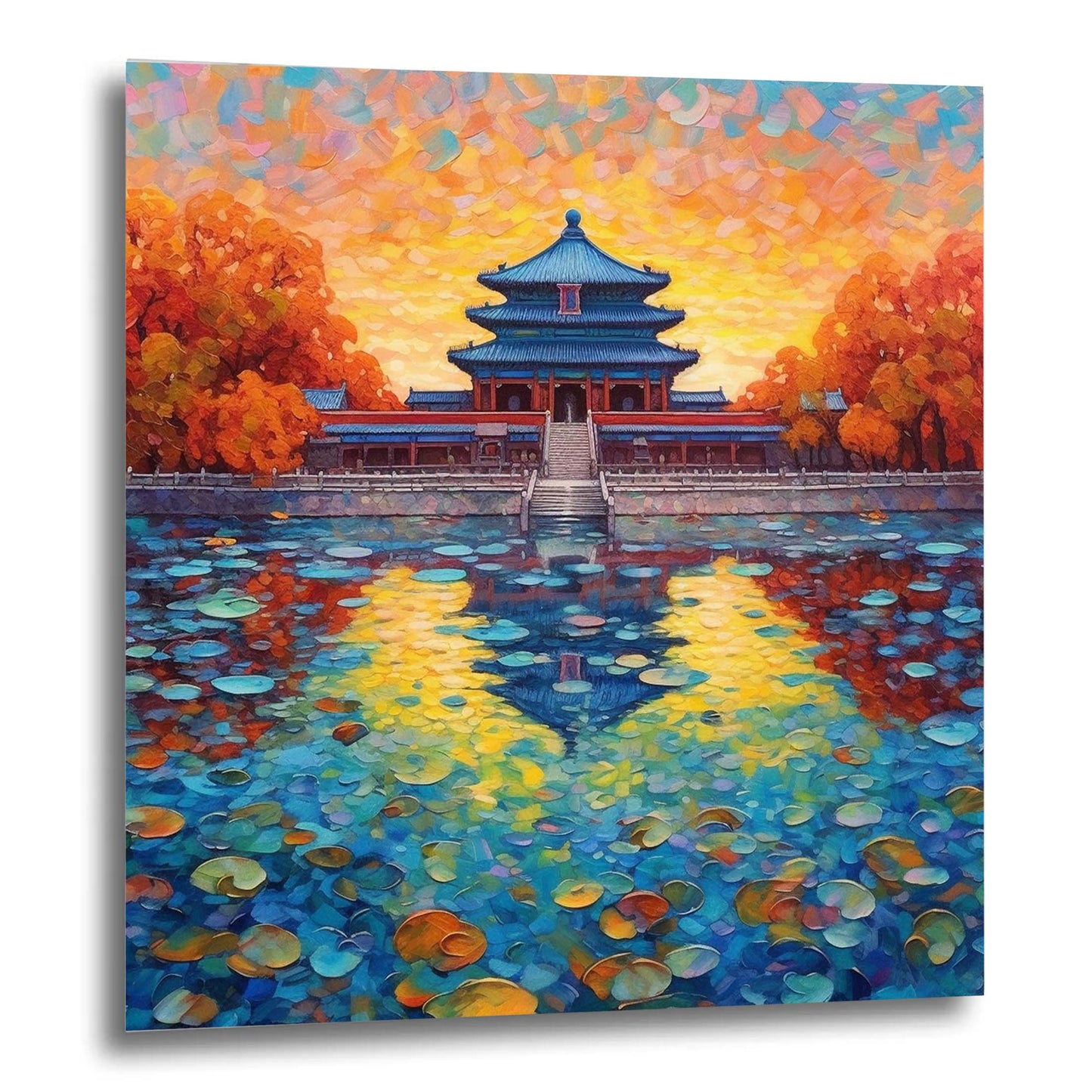 Peking Verbotene Stadt - Wandbild in der Stilrichtung des Impressionismus