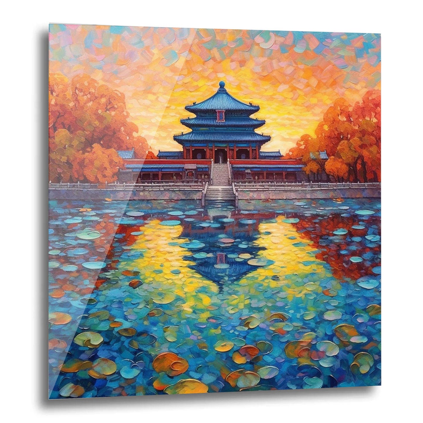 Peking Verbotene Stadt - Wandbild in der Stilrichtung des Impressionismus